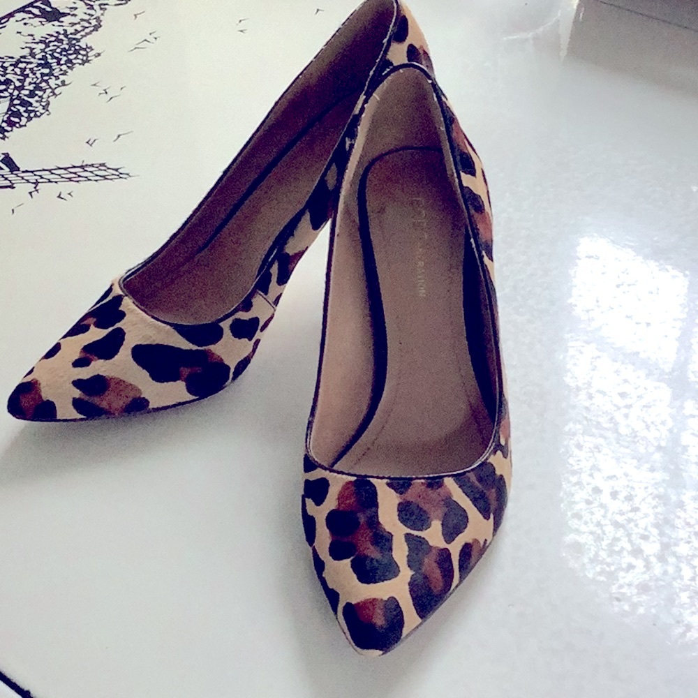 BCBG Leopard Pumps